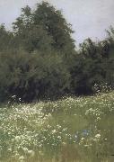 Levitan, Isaak Meadow at the forest edge china oil painting reproduction